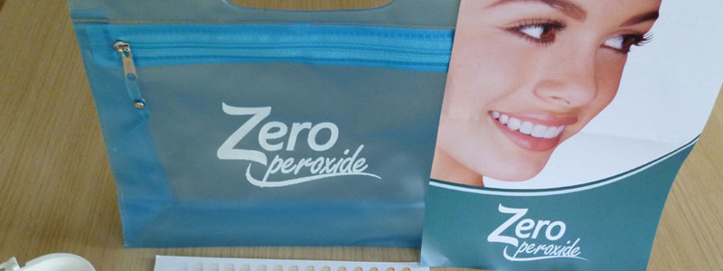 review of Zero Peroxide whitening strips