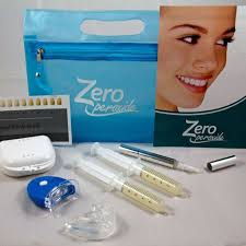 Zero-peroxide teeth whitening gel